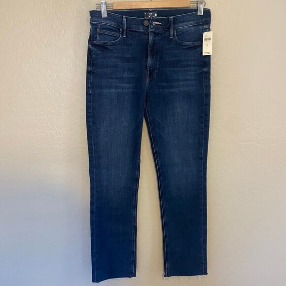Mother Denim Womens Size 28 Jeans Mid Rise Dazzler Ankle Fray Home Movies - Picture 2 of 5